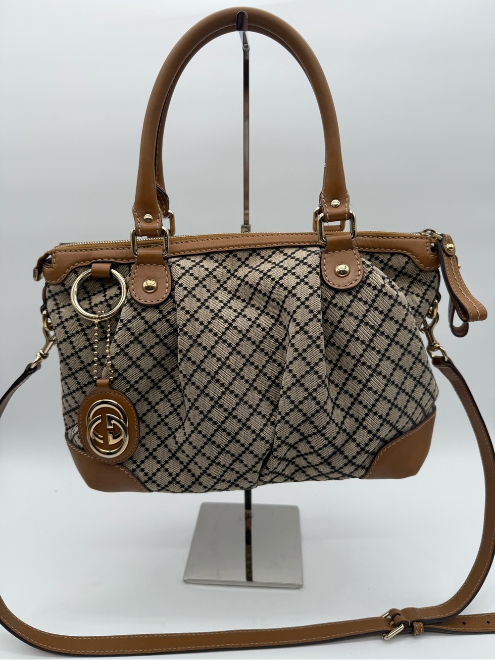 GUCCI SUKEY DIAMANTE 2-WAY BAG